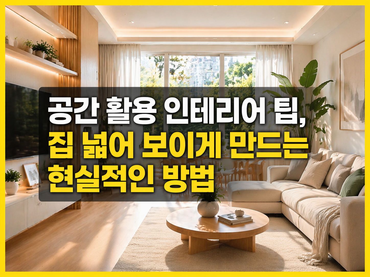 공간 활용 인테리어 팁, 집 넓어 보이게 만드는 현실적인 방법